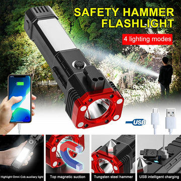 t Emergency Fire Self-rescue Breaking Window Self-defense Flashlight